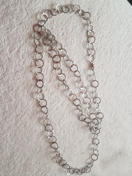 Lant dama argint masiv,foarte lung 88 cm,se poate purta dublu