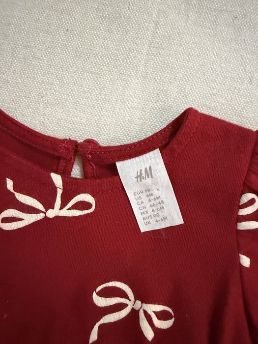 Червена рокля с панделки - HM