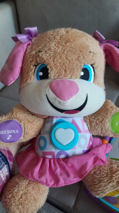 Образователно куче и книжка с рими фишърт прайс fisher price