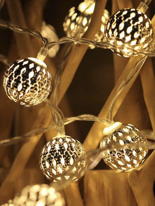 Гирлянда “Металлические шары”CADENA, 20 LED, 3 метра