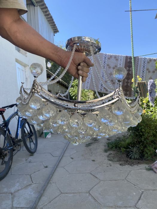 Люстра потолочная хрустальная