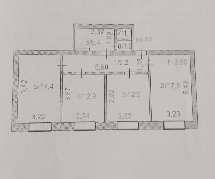 Продам квартиру 3-х комнатную
