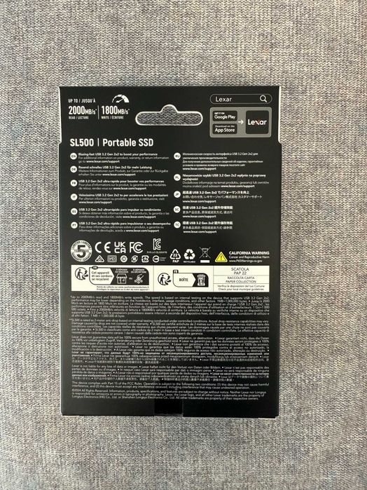 Внешний жесткий диск (SSD) — Lexar SL500 - 1 TB