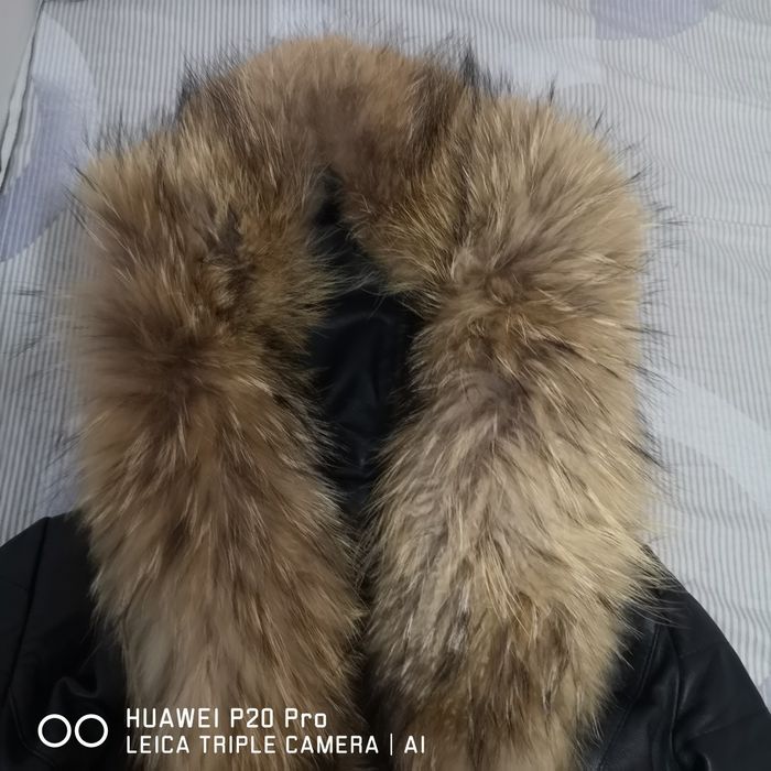 Кожено яке. Естествена кожа с пух