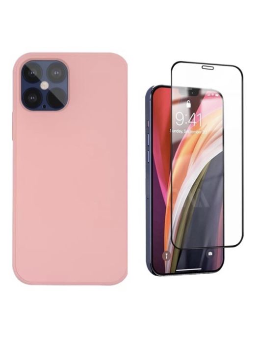 Iphone 12/13 PRO/MAX/MINI Husa Safe Guard Catifea si Folie Sticla 21D