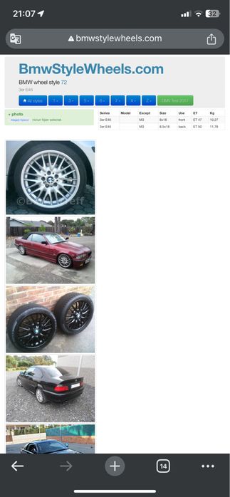 Jante bmw style 72 r18 anvelope iarna