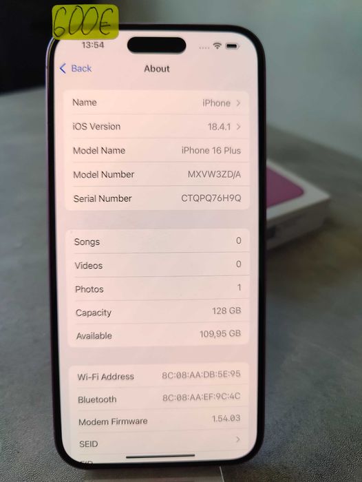 Iphone 16 Plus 128Gb