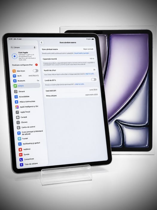 Tableta Apple Air 13inch (M3)  128GB, Wi-fi - Baterie 100% - Impecabila/garantie !!!
