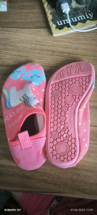 Аквашузы детские, обувь для пляжа