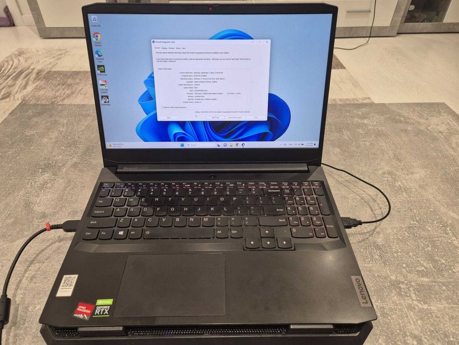 Laptop Gaming Lenovo IdeaPad 3 15ACH6, Ryzen 5 5600H, 16GB RAM, RTX 3050 Ti 4 GB
