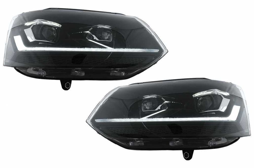 Faruri Full LED VW T5 Caravelle Multivan Facelift (2010-2015) Negru