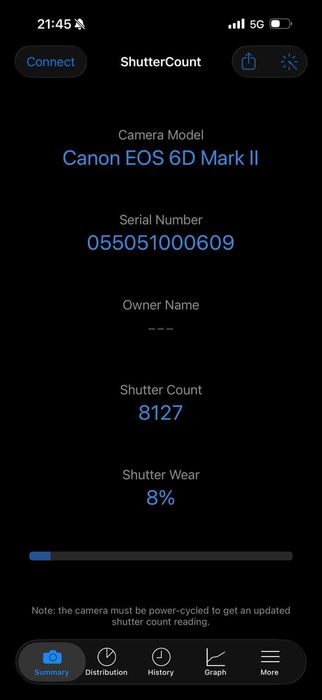 CANON 6D MARK II (8127 cadre) + geanta