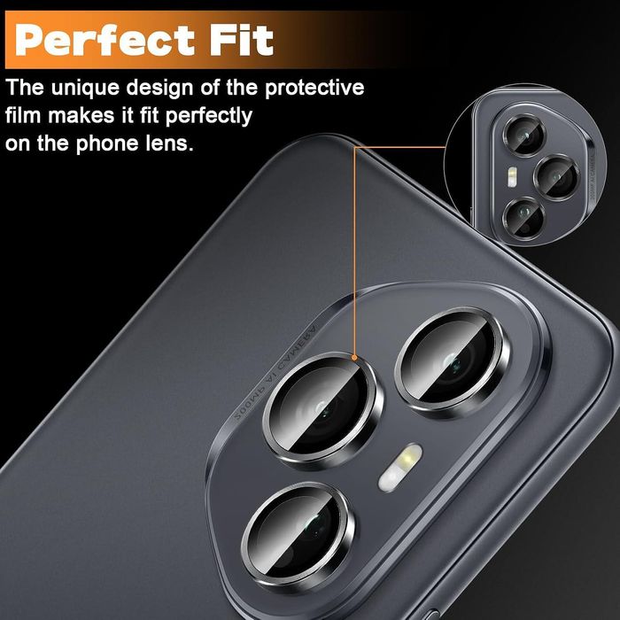 Стъклен Протектор за Камера Тип Рингове за Honor 400 Pro / 400 Lite