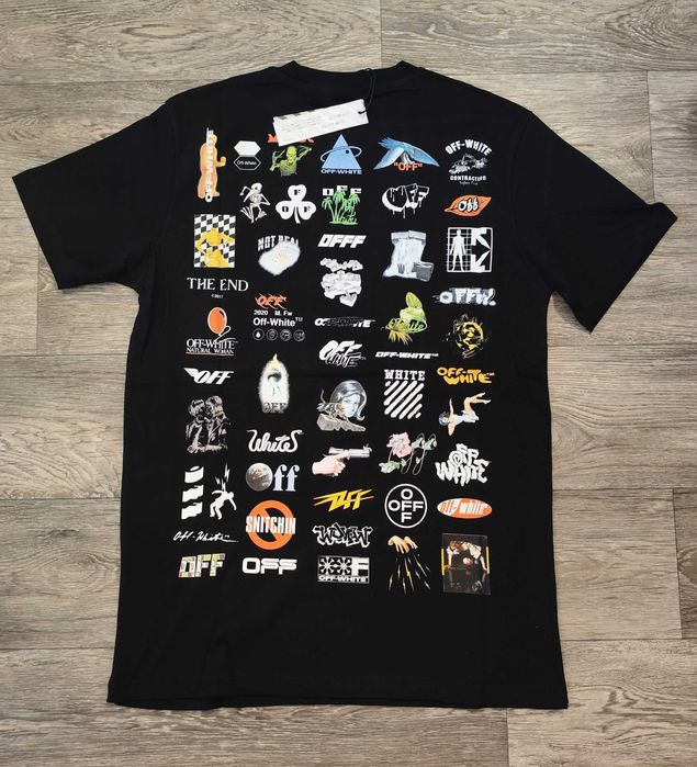 Нова мъжка тениска Off white блуза фланелка 100% памук