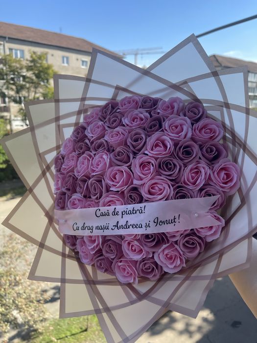 Buchet de flori din sapun