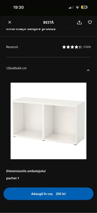 Vand corp ikea cu 2 usi