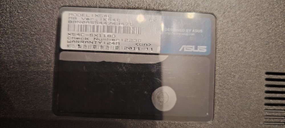 Dezmembrez laptop Asus X54C