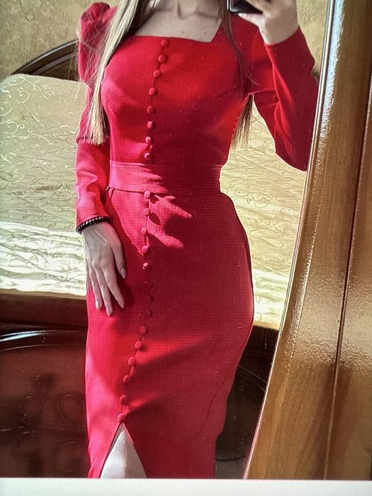 Красное вечернее платье (XS)