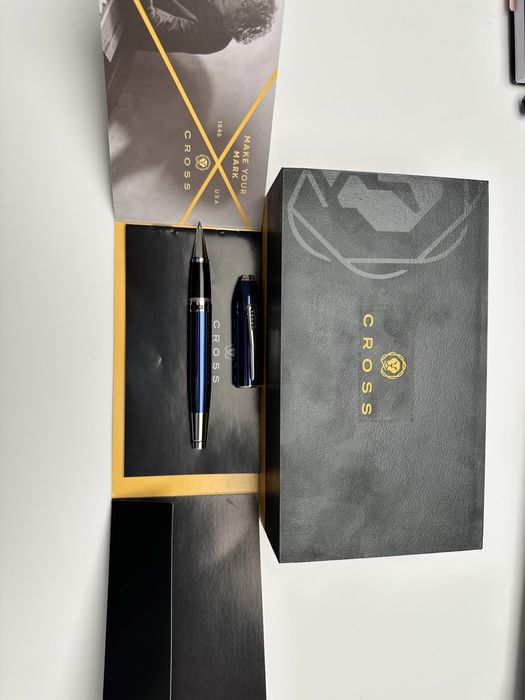 Продавам ролер CROSS peerless 125 years blue LACQUER/PLATINUM