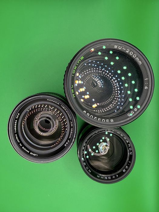 Konica T3 cu obiective hexanon