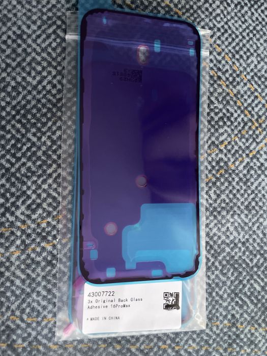Adeziv iPhone 14, 15, 16, toată gama, original pentru  sticla spate