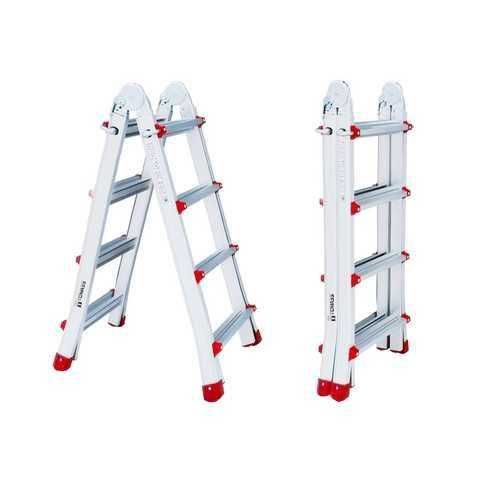 телескопические лестницы трансформер двухстароная работает как циркуль