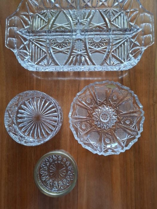 Салатница, конфетницы хрустальные