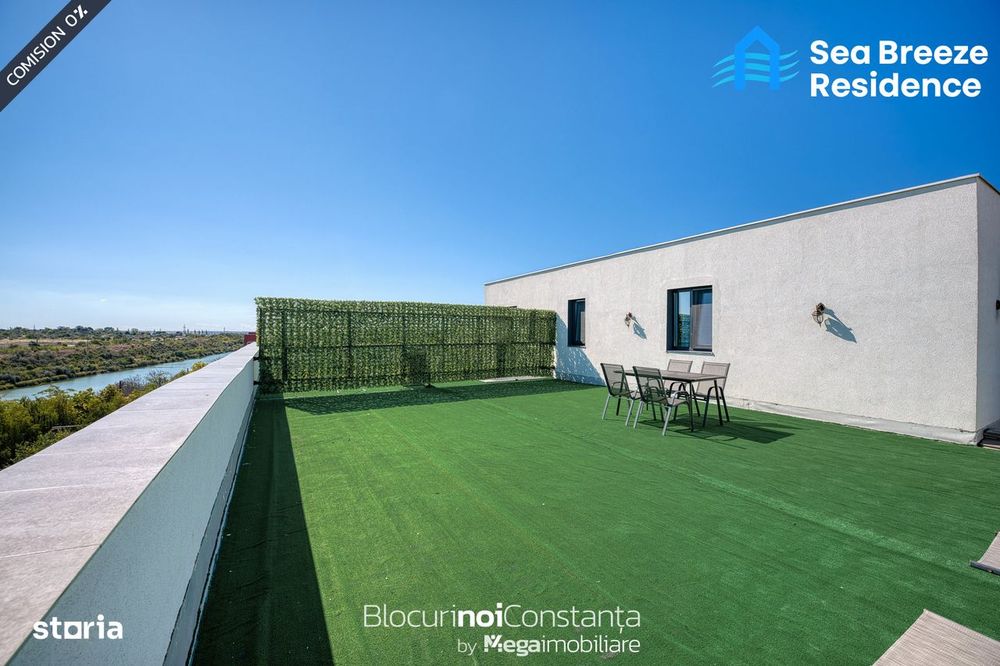 #Mamaia Nord, zona Lidl: Penthouse mobilat și utilat · terasă 72mp — fotografia 1