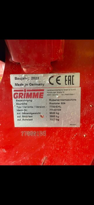 Свеклоуборочный комбаин GRIMME