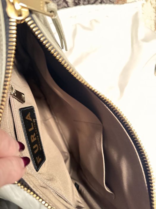 Geantă hobo, damă, Furla Skye Gri