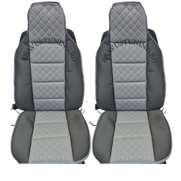 Huse scaun auto tip spatar PIELE ECOLOGICA 2 buc/set