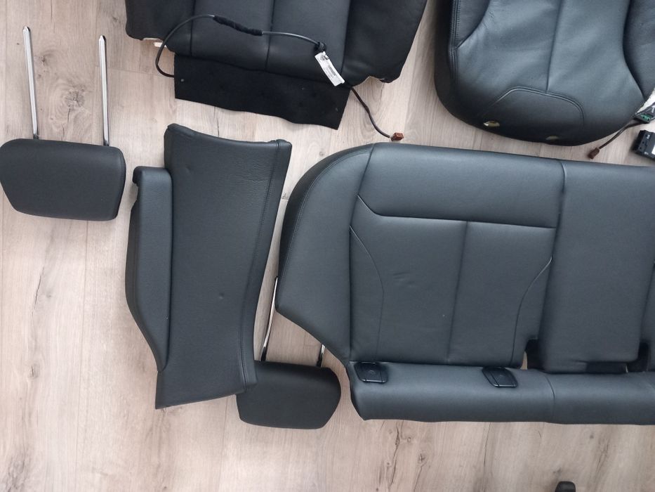 Interior scaun bancheta spate piele neagra încălzită BMW F34 F30 F20