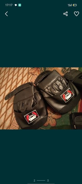 Боксёрские перчатки и лапы дёшево