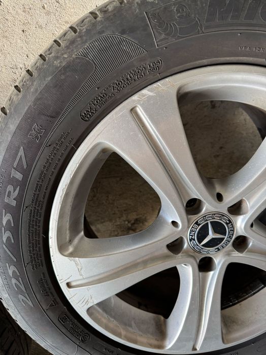 Set 4 jante originale Mercedes 17" (E-Class W212/W213) cu anvelope 225/55 R17