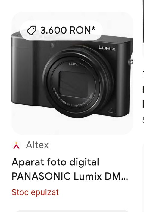 Aparat foto digital PANASONIC Lumix