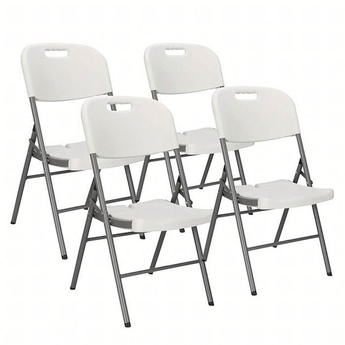 Комплект 4 броя сгъваеми кетъринг столове за градина и събития - удобн