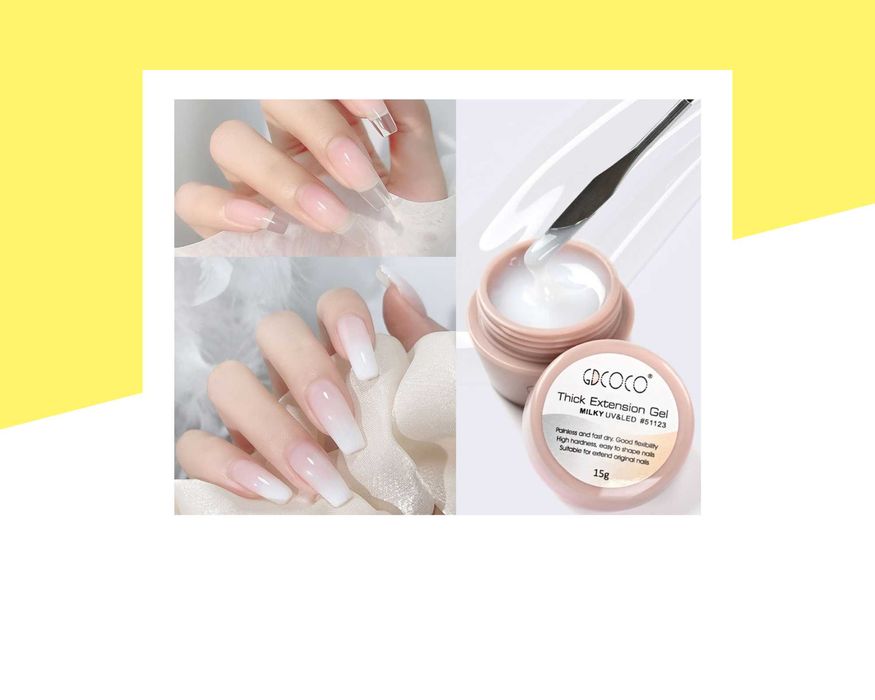 Гел за изграждане Thick Extension Gel GDCOCO–15мл,прозрачен, млечнобял