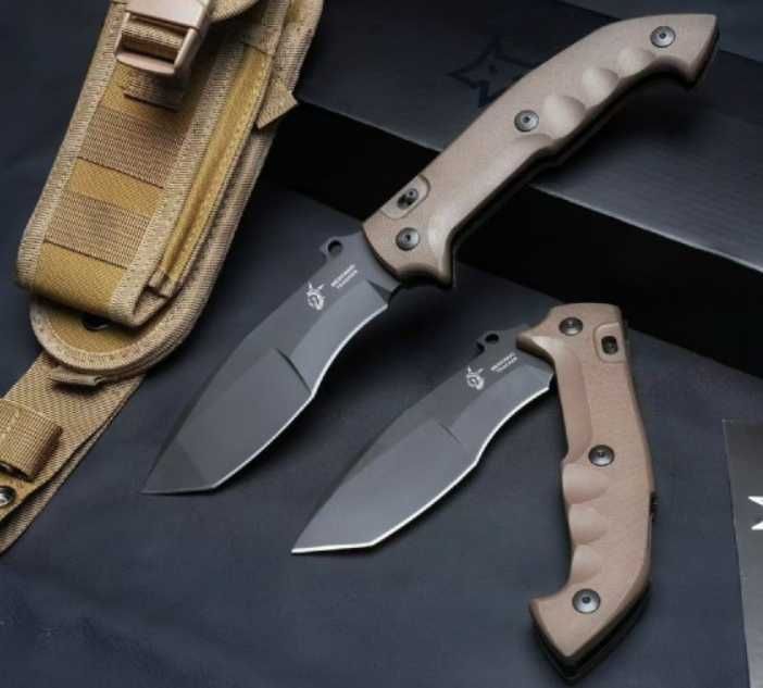 Cutit de supravietuire Fallkniven A1 Pro si Cutit FOX Meskwaki Tracker