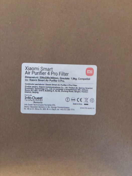 Filtru nou pentru Xiaomi purificator de aer 4 pro