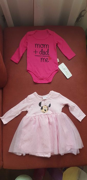 Чисто нови бебешки дрехи за момиче, размер от 3 месеца до 18 месеца