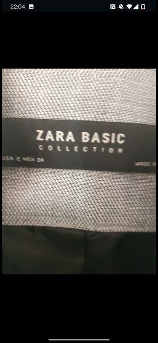 Sacou gri  Zara, marimea xs