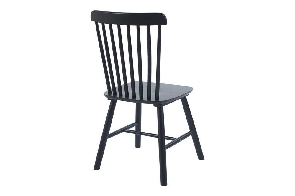 Трапезен стол Puzzle-home Melia, Каучуково дърво, Два цвята,45x51x87cm