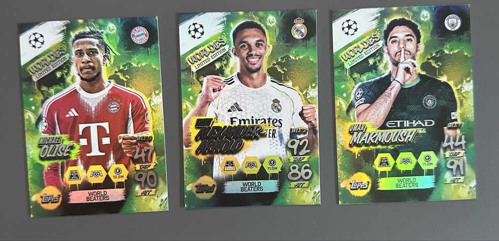 Set cartonase Worldies Limited Edition Topps Uefa Champions League ...