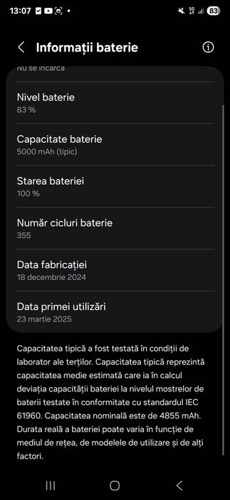 TELEFON SAMSUNG S25 ULTRA 512gb Sănătatea Bateriei100%