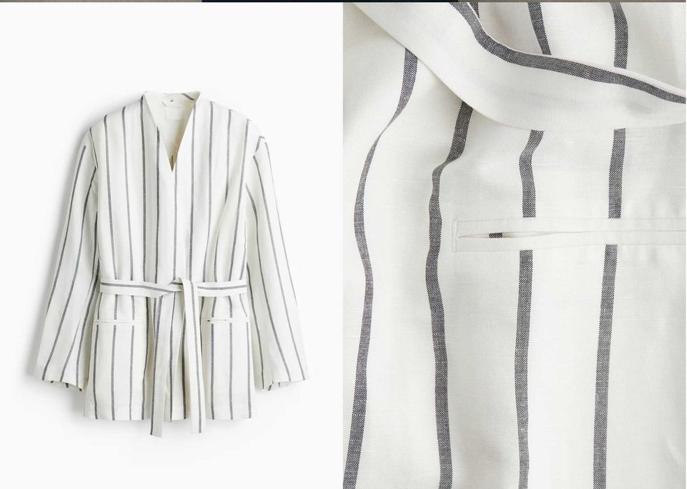 Новые пиджак /блейзер лен H&M, размер L и XXL