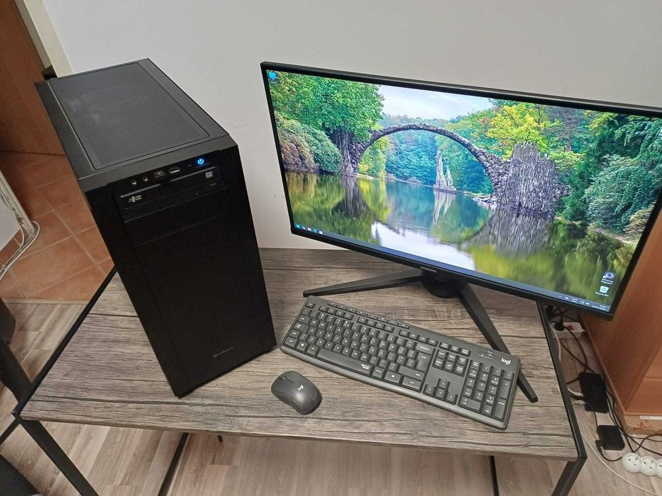 PC AMD Ryzen5 4500 6C/12T 3.6 GHz, 32 GB RAM DDR4, GeForce GT710-2GB, 500 GB SSD + Monitor ODYSSEY G3 27" FHD/144Hz/1ms