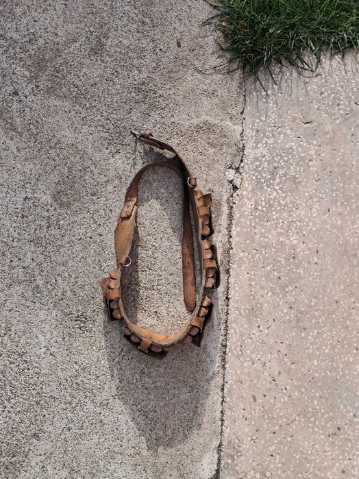 Ловен патрондаш от естествена кожа!