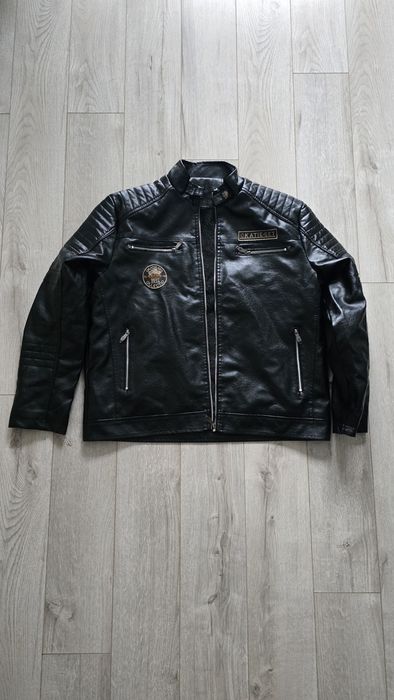 Vand geaca moto imitație piele captusita noua