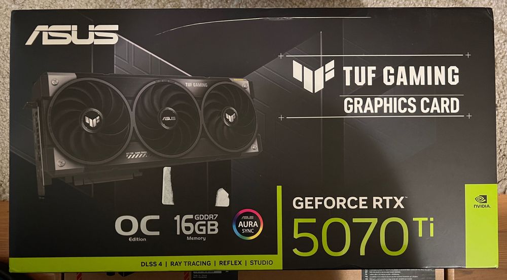 Asus TUF Gaming RTX5070 Ti OC Edition 16GB 256bit SIGILATA