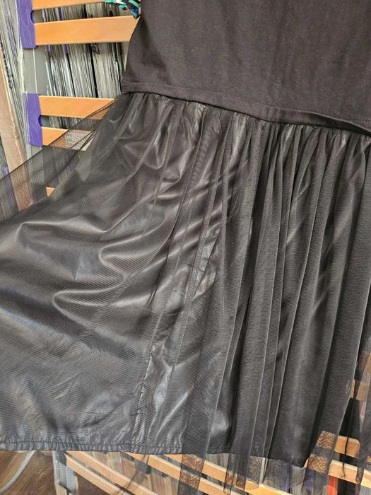 Черна РОКЛЯ  с тюл L/ XL